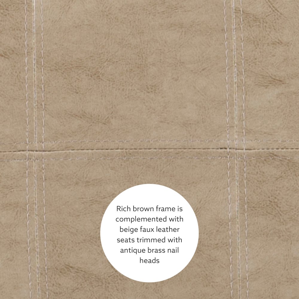 Claridge 3Pc Counter Set Brown Beige. Picture 9