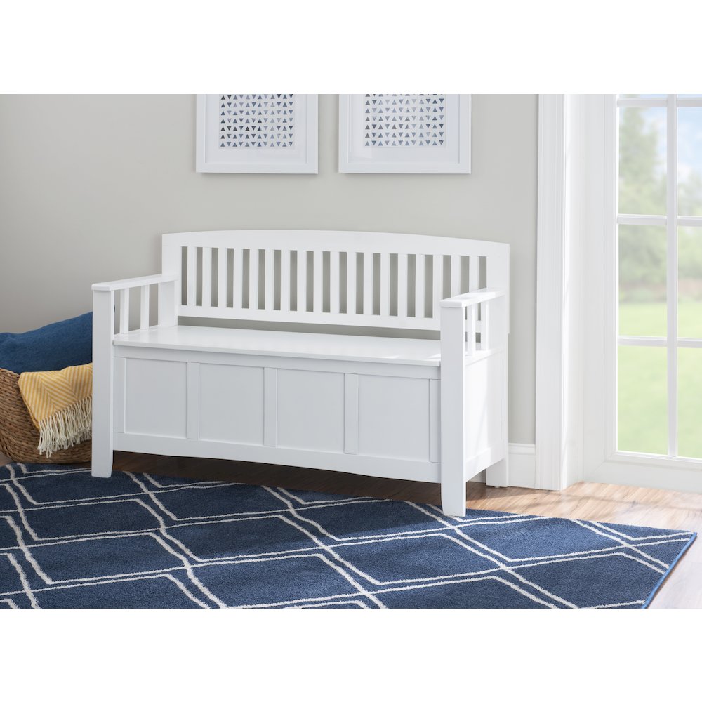 Cynthia Storage Bench White. Picture 4