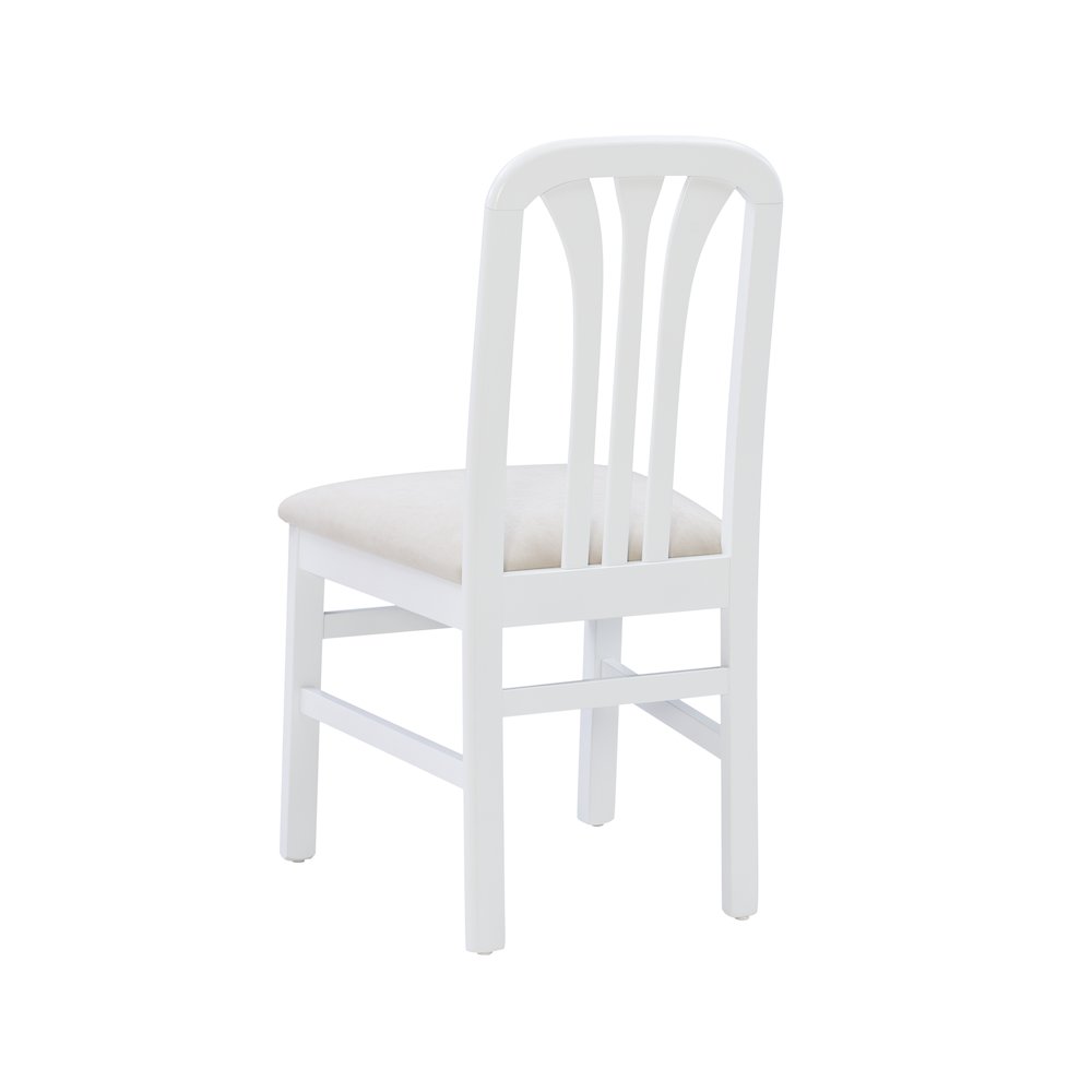 Pamela White Grey Uph Seat. Picture 10