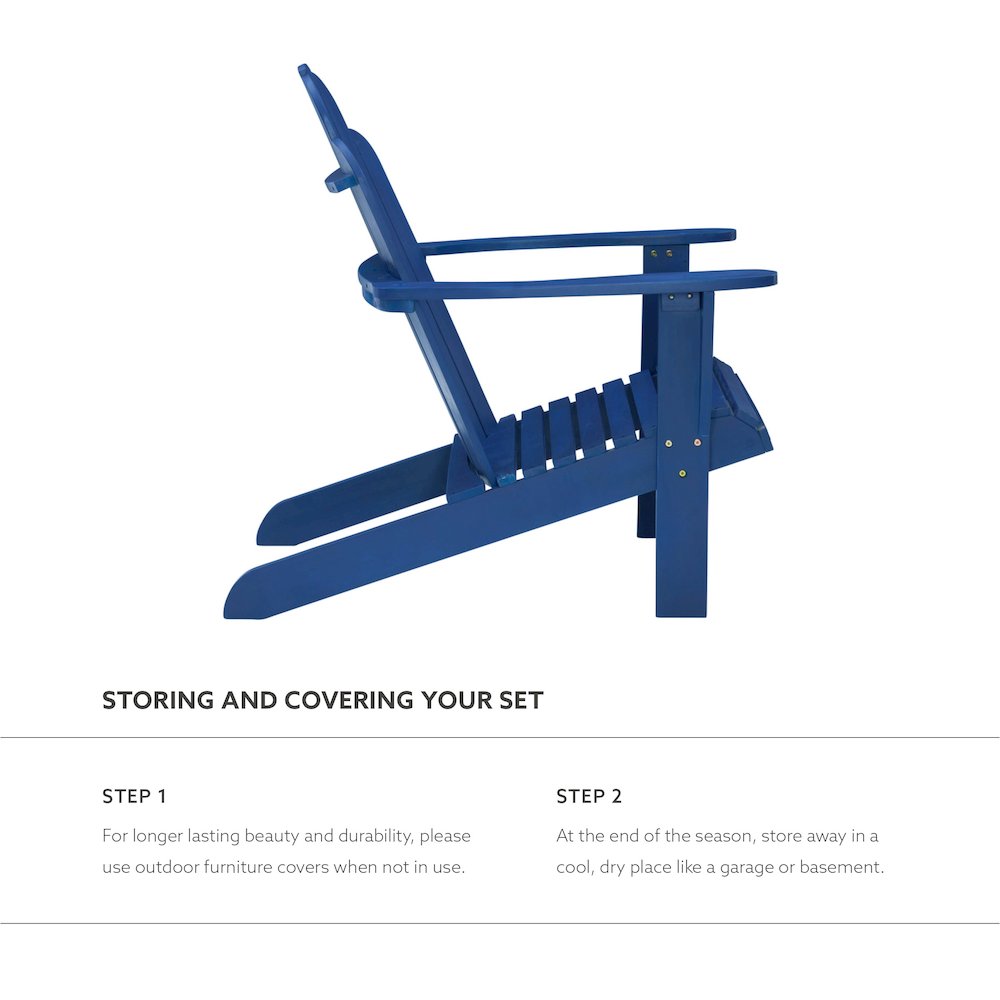 Adirondack Chair Blue. Picture 11