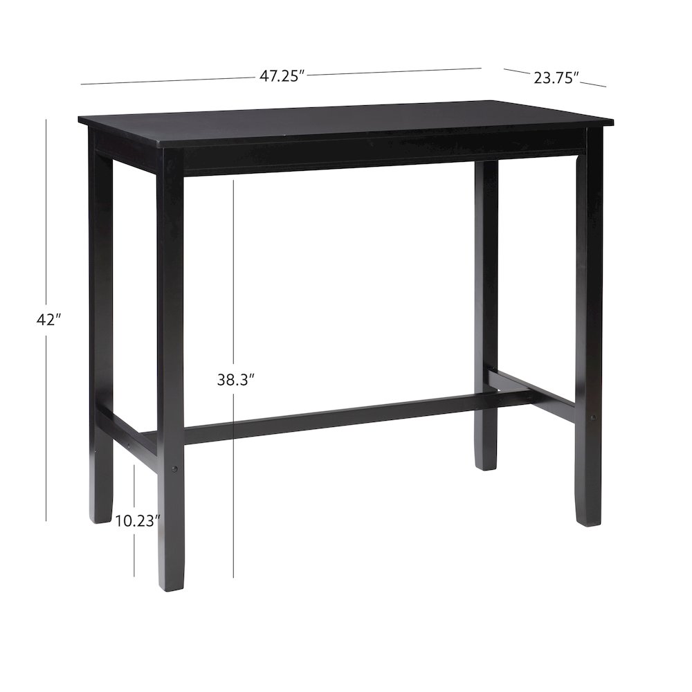 Claridge Bar Pub Table Black. Picture 15