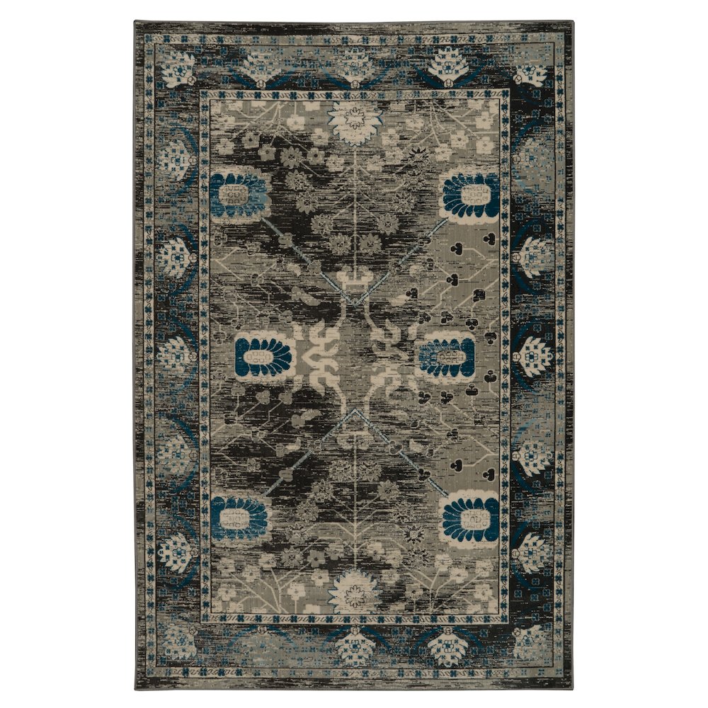 Vintage Zeigler Grey & Charcoal 2x3, Rug. Picture 1
