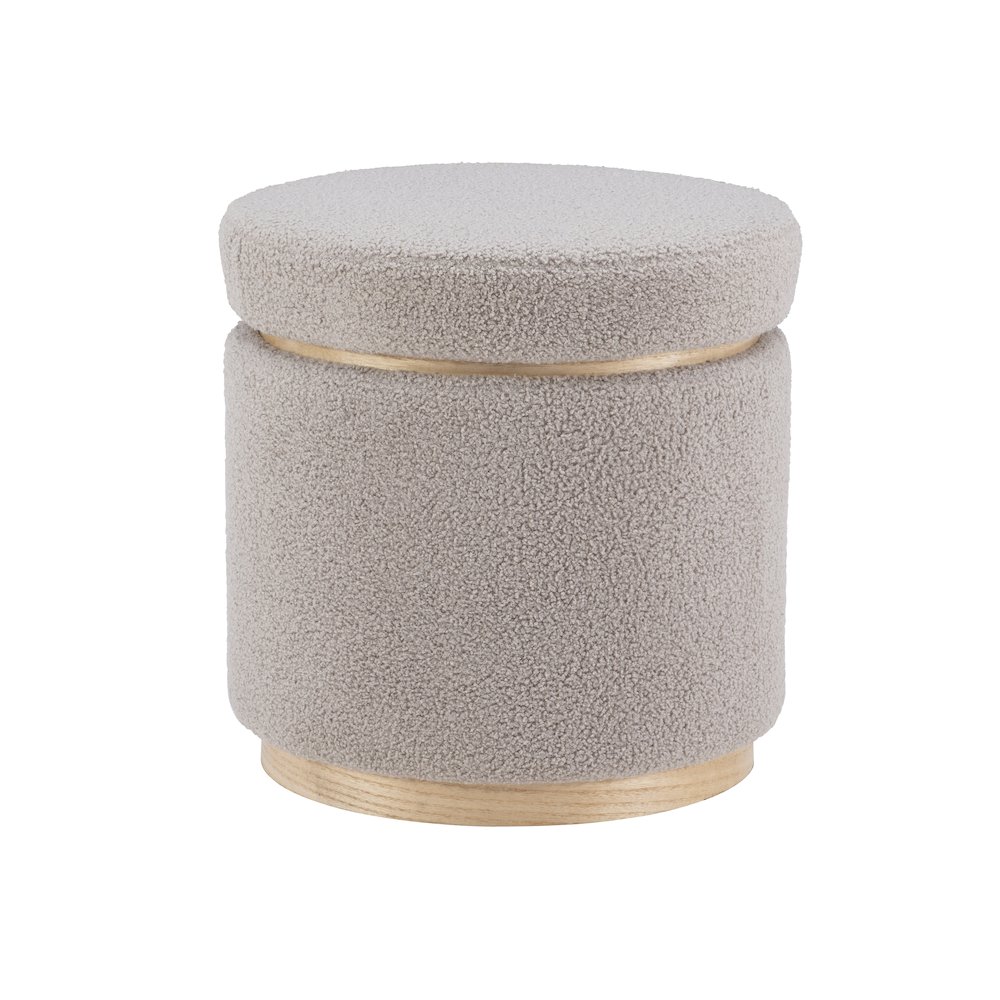 Blanche Storage Ottoman Grey. Picture 1