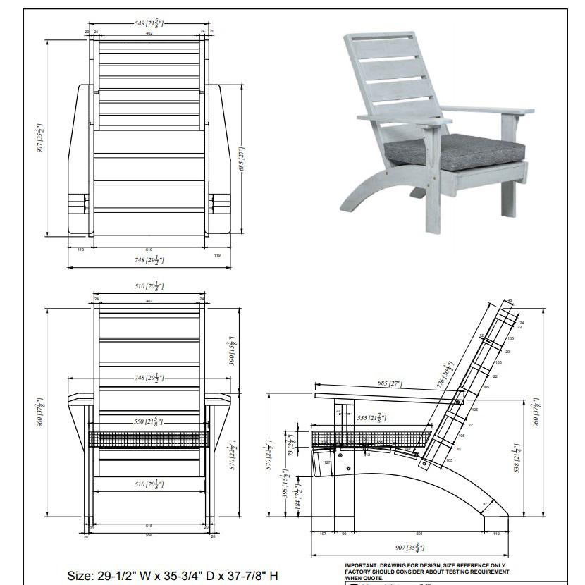Rockport Brown Outdoor Chair. Picture 11