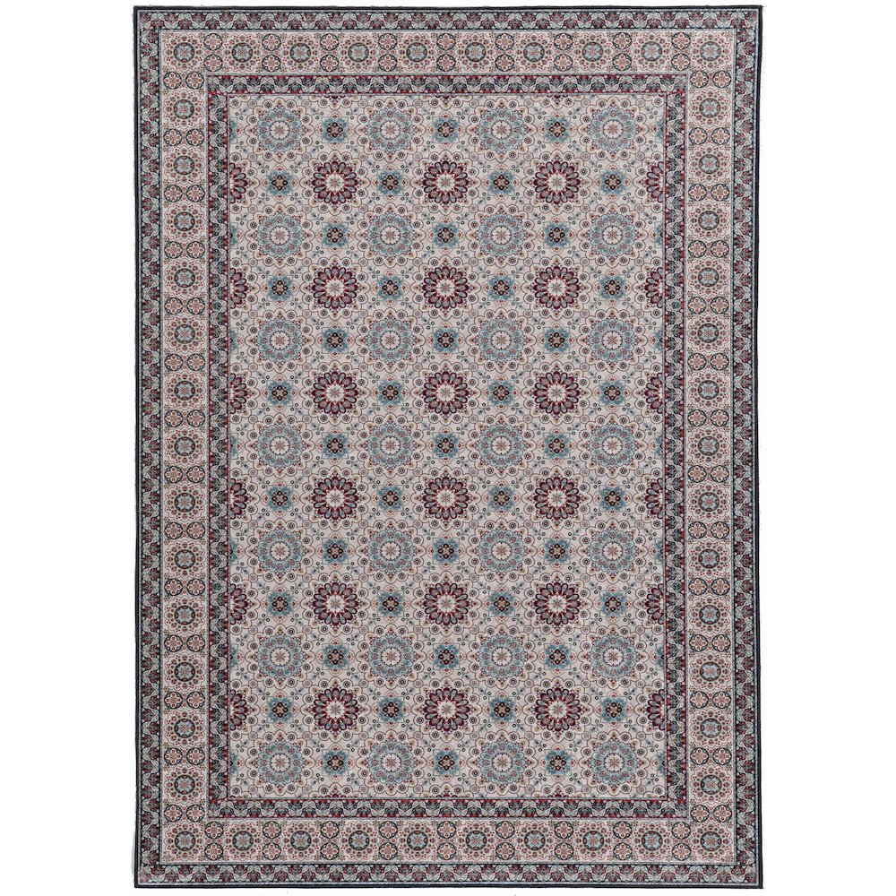 Emerald Charlotte Ivory & Raspberry 5x7, Rug. Picture 1