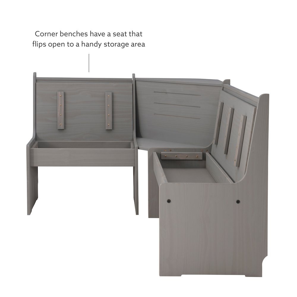 Waldron Corner Nook Set Grey Kit. Picture 15
