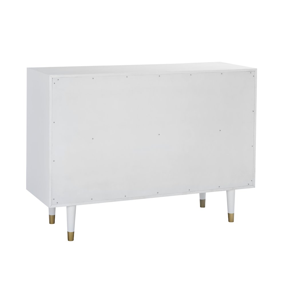 Six Drawer Geo Texture Dresser White. Picture 10