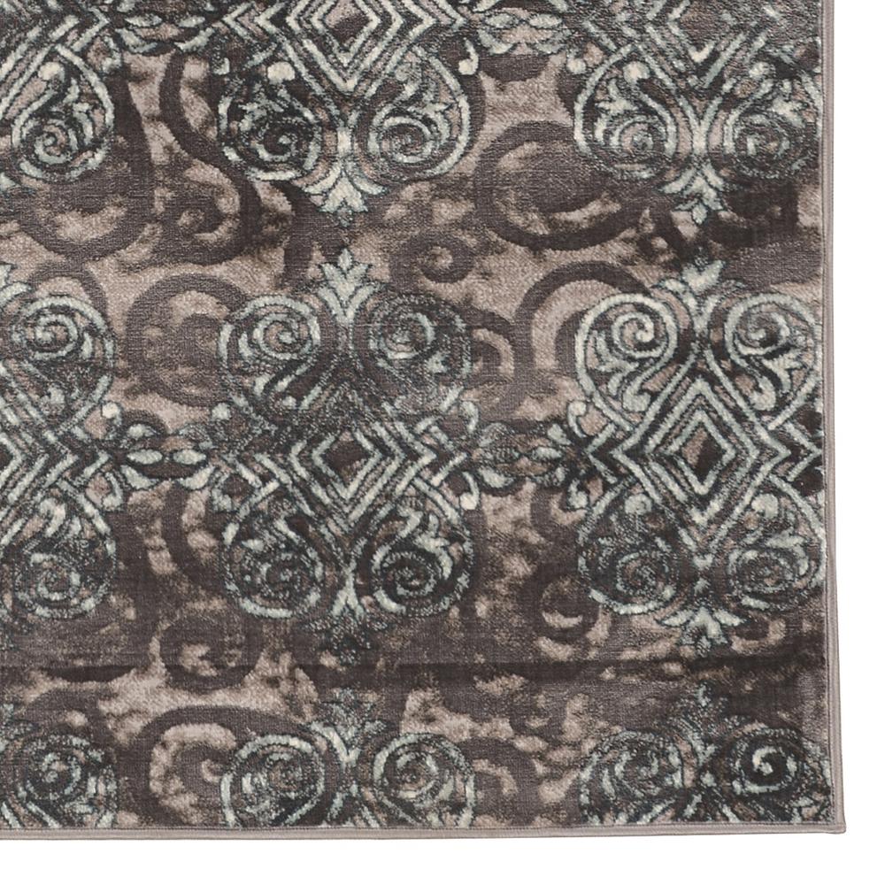 Vintage Trellis Grey & Blue 2x3, Rug. Picture 3