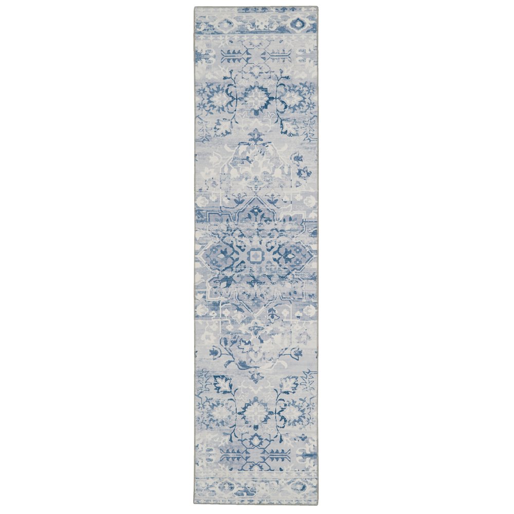 Washable Harris Grey/Ivory 2x8, Rug. Picture 1