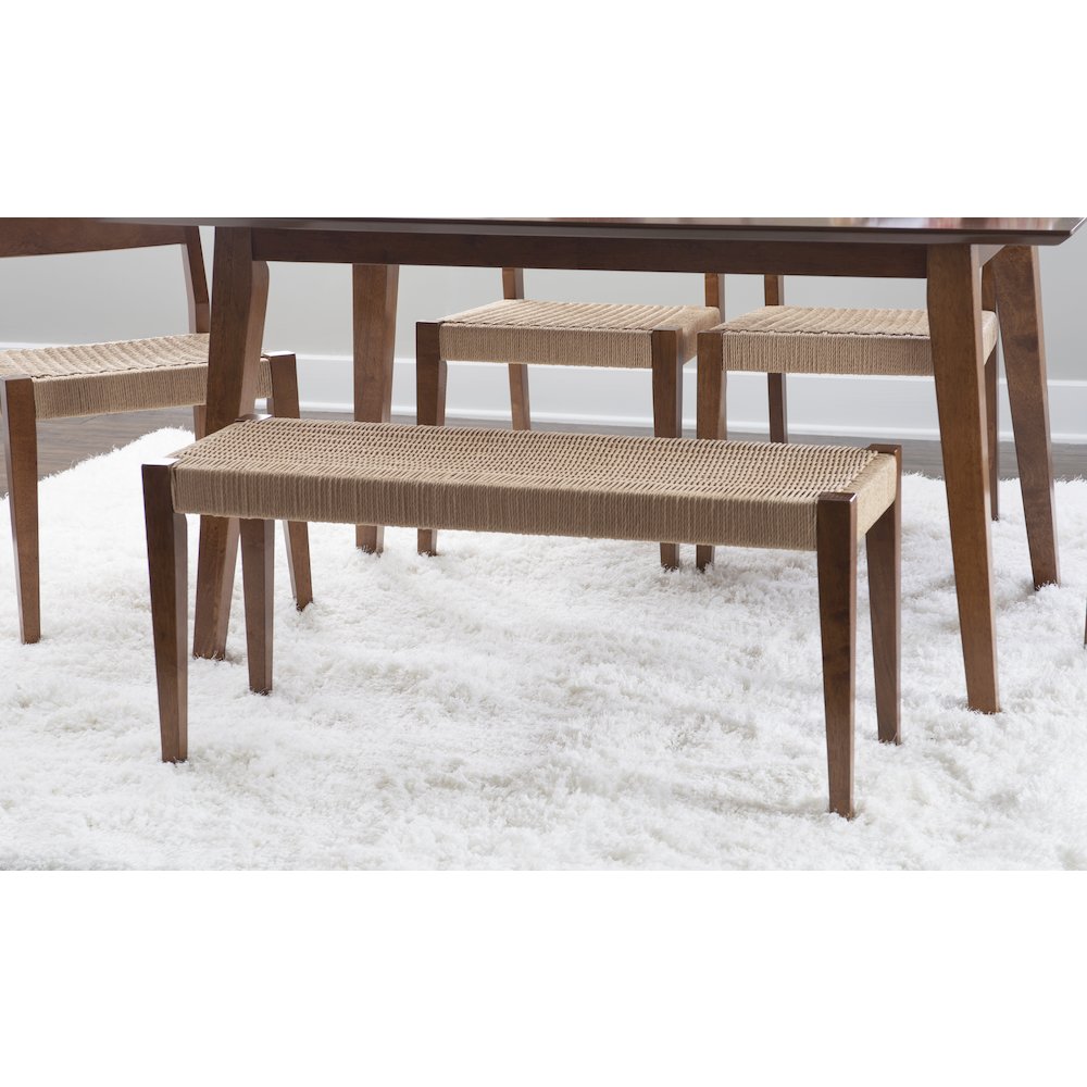 Cadence Dining Bench Brown. Picture 2