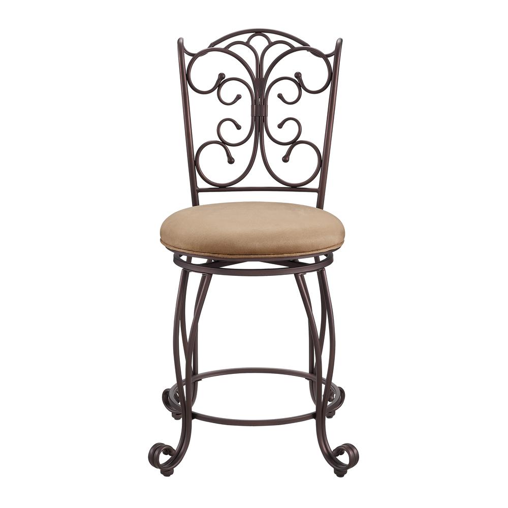 Gathered Back Counter Stool 24. Picture 2