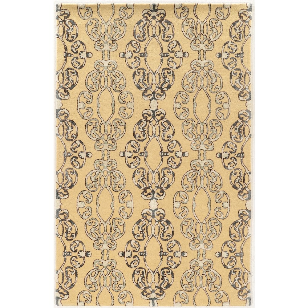 Aspire Wool Cameo Cream & Blue 5x8, Rug. Picture 1