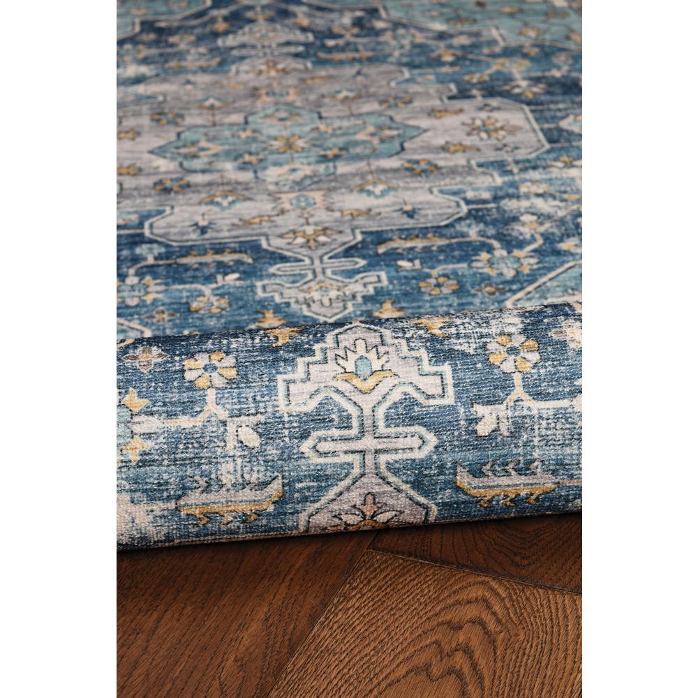 Washable Sariah Teal/Ivory 2x3, Rug. Picture 5