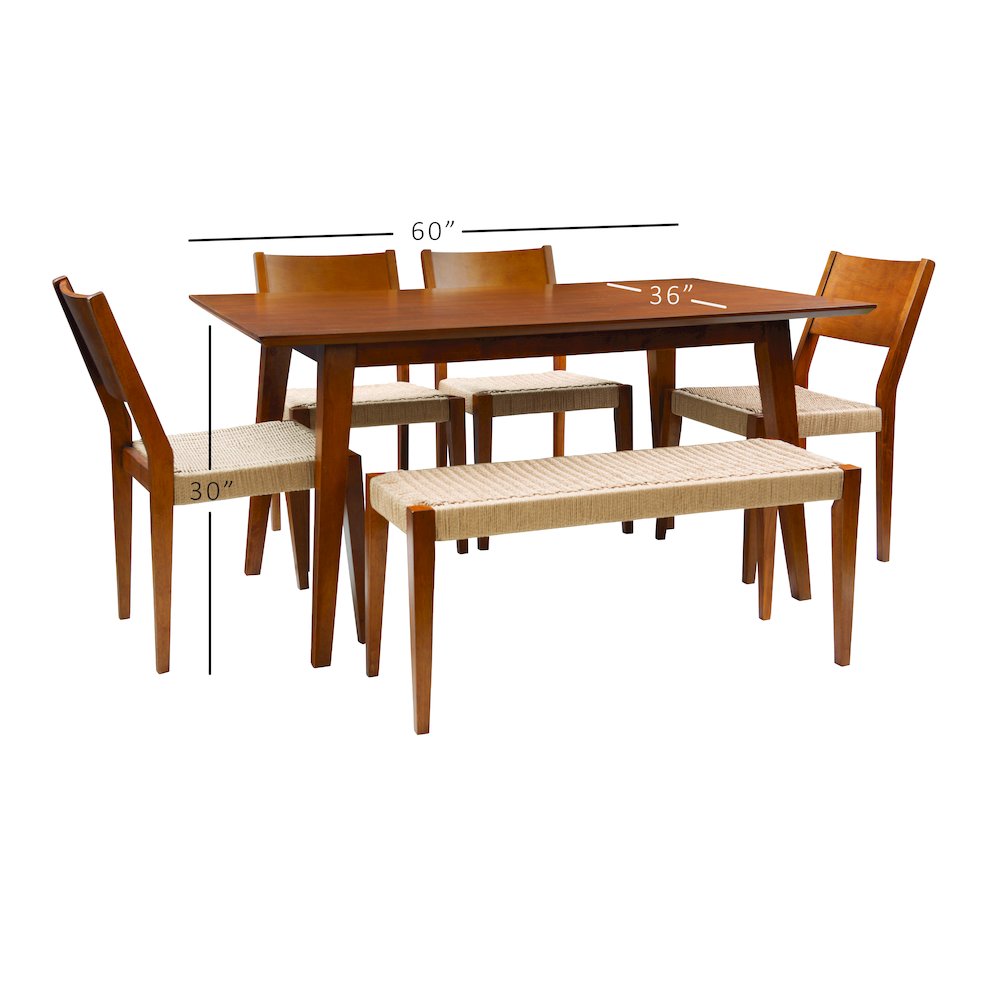 Cadence 6Pc Dining Set Brown. Picture 18