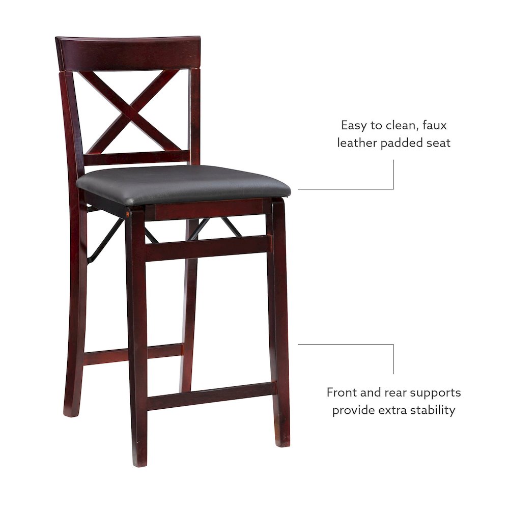 Triena 24 In X Back Folding Counter Stool. Picture 12