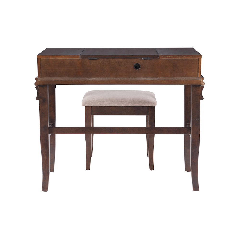 Angela Walnut Vanity Set. Picture 11