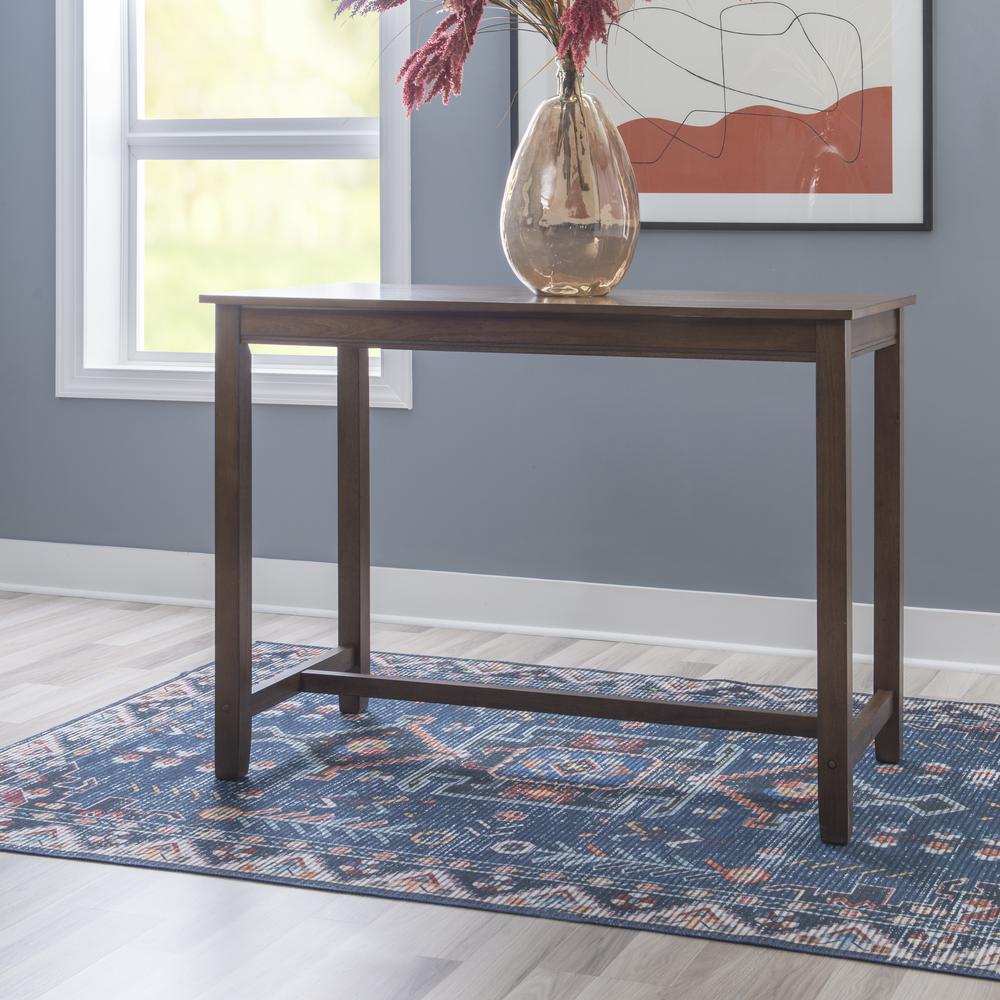 Claridge 36 Inch Counter Height Pub Table, Rustic Brown. Picture 5