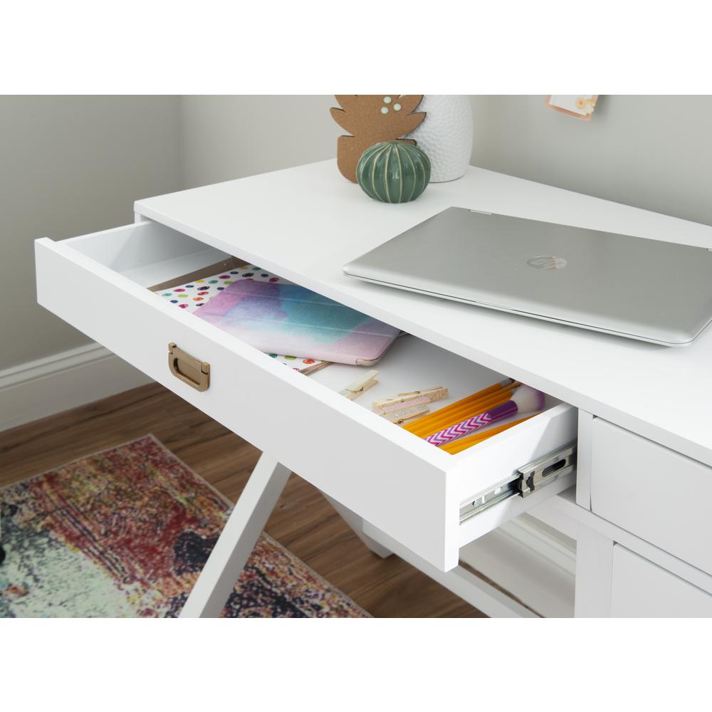 Peggy Side Storage Desk White. Picture 15