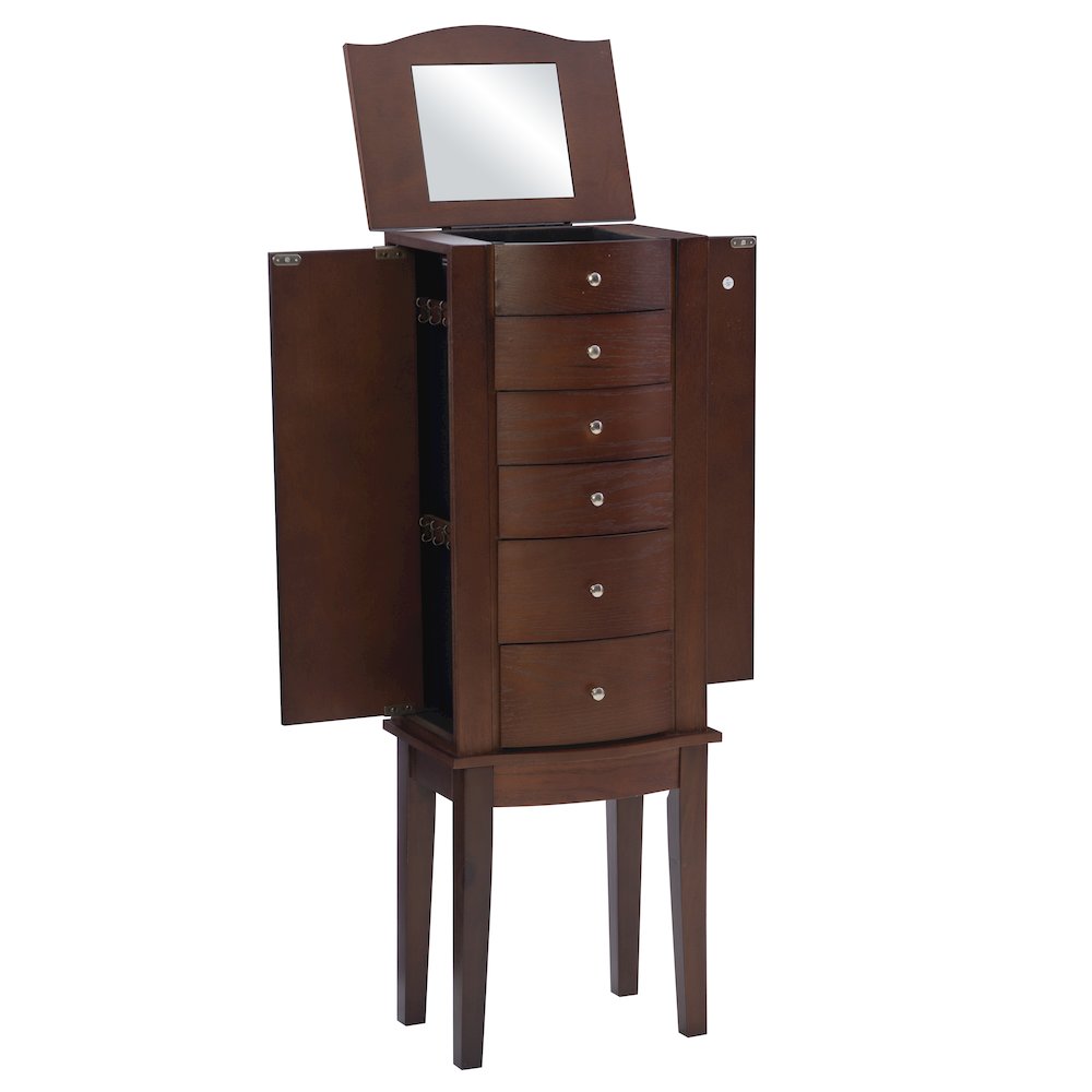 Merlot Jewelry Armoire. Picture 1
