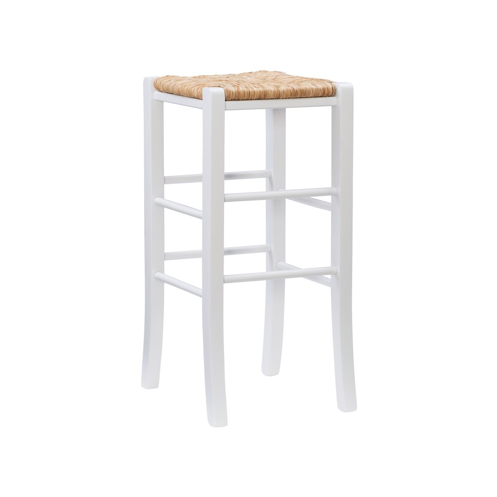 Gianna Backless Barstool White Set Of 2. Picture 1