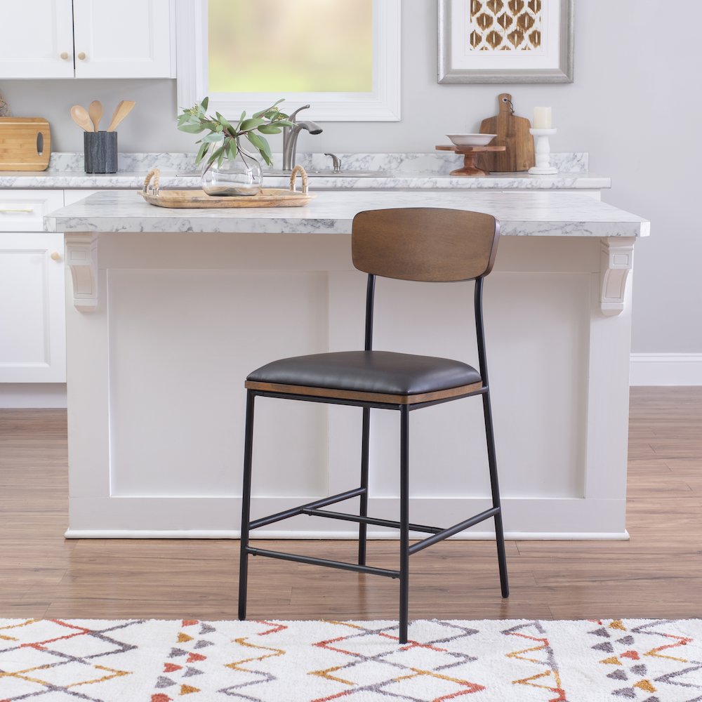 Truvy Counter Stool Espresso. Picture 5