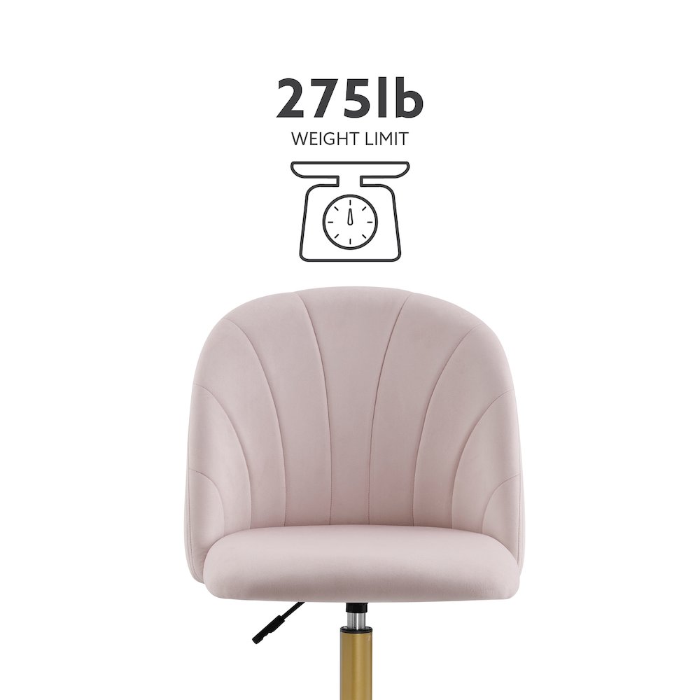 Adalynn Desk Chair Blush Pink. Picture 17
