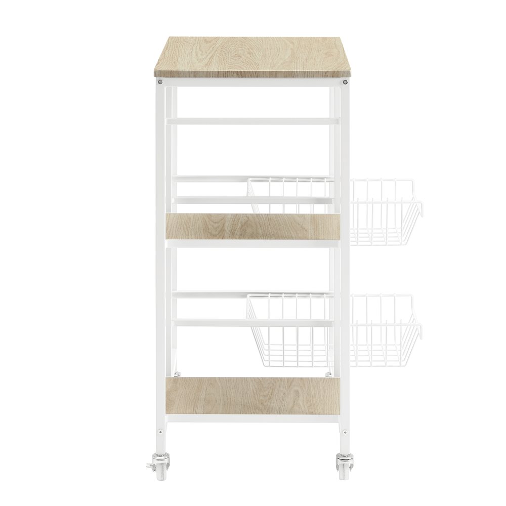 Alicia Small Kitchen Cart White. Picture 7