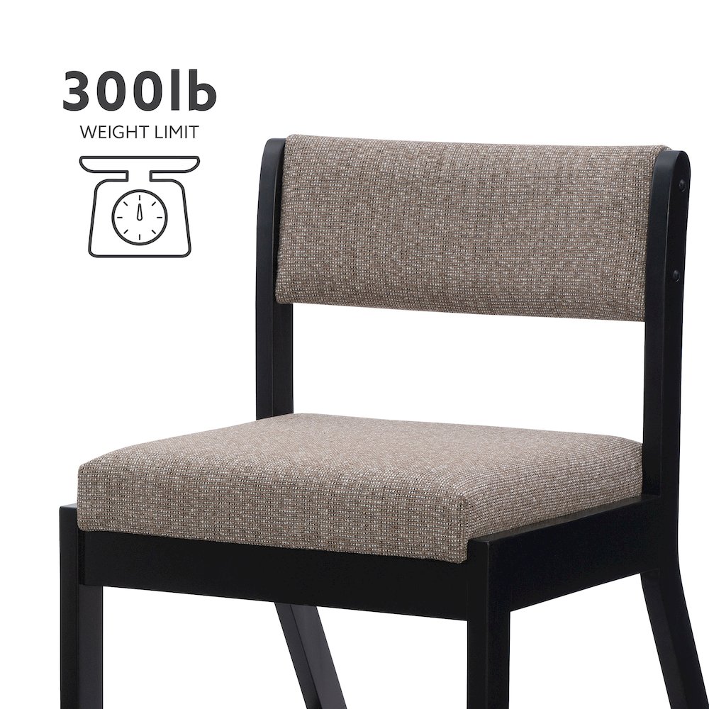 Callum 2 Position Sled Base Chair Black Stone. Picture 13