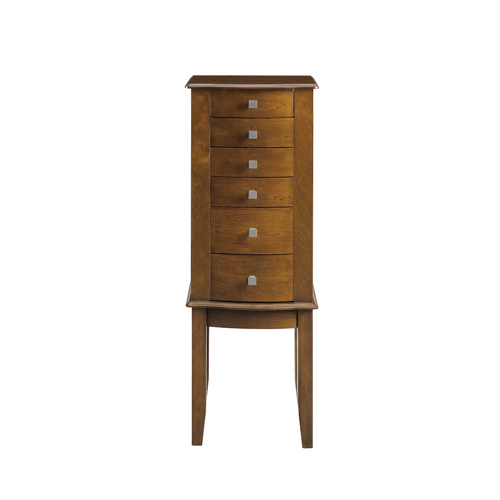 Zinnia Jewelry Armoire Brown. Picture 3