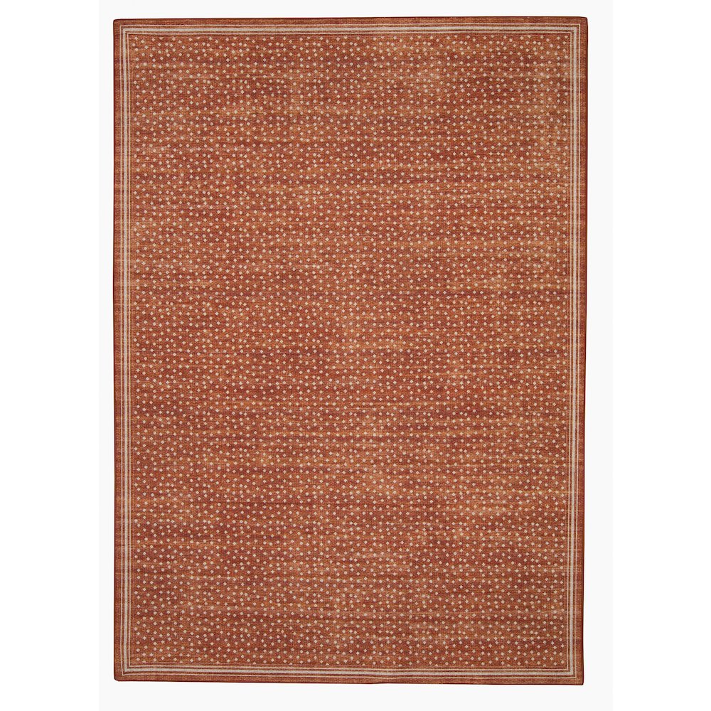 Outdoor Washable Estero Orange & Ivory 3' X 5', Rug. Picture 3
