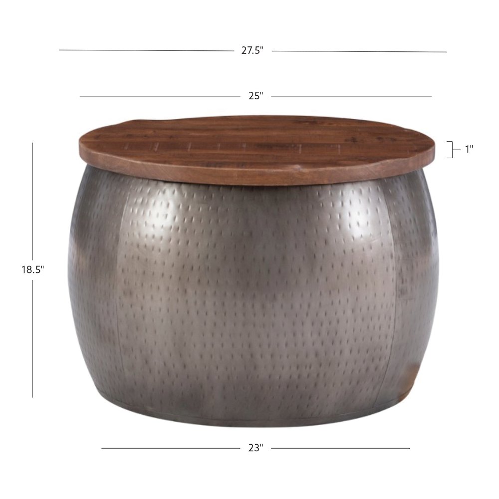 Royce Silver Drum w/ Storage. Picture 9