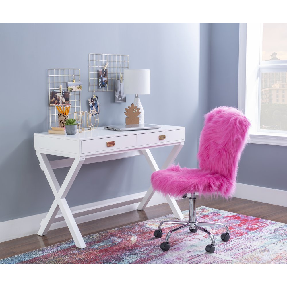 Peggy White Writing Desk. Picture 3