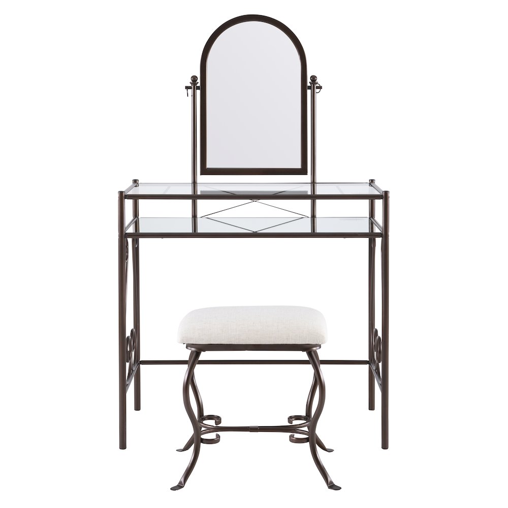 Clarisse Metal Vanity Set. Picture 2