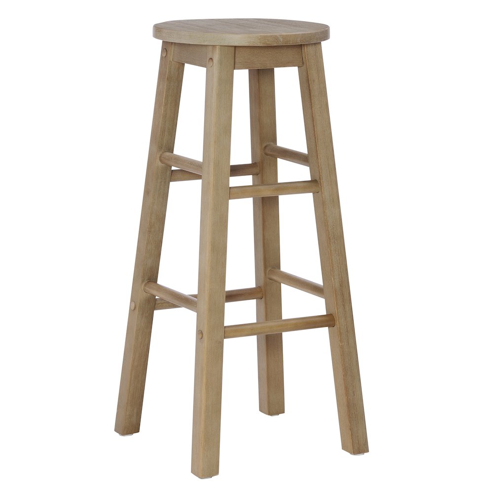 29 Inches Barstool Grey Wash. Picture 1