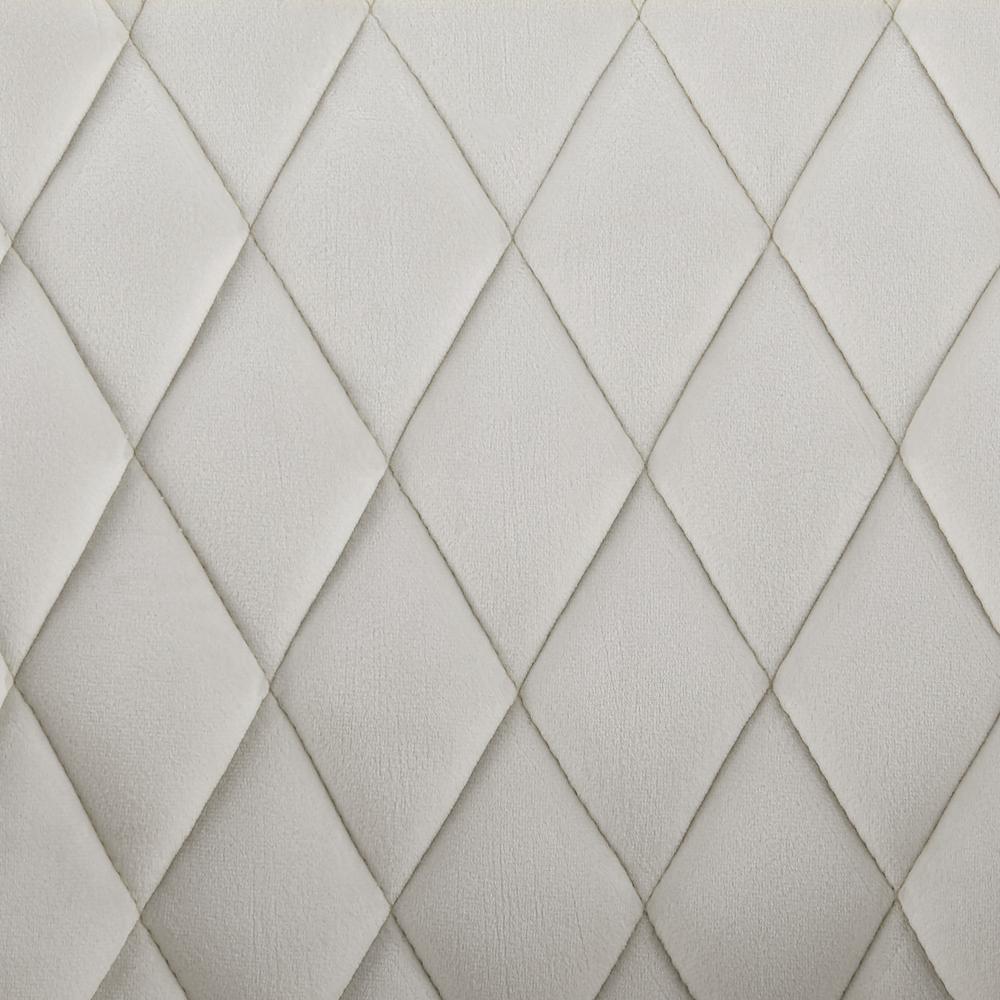 Imogen Quilted Office Chair Off White. Picture 10