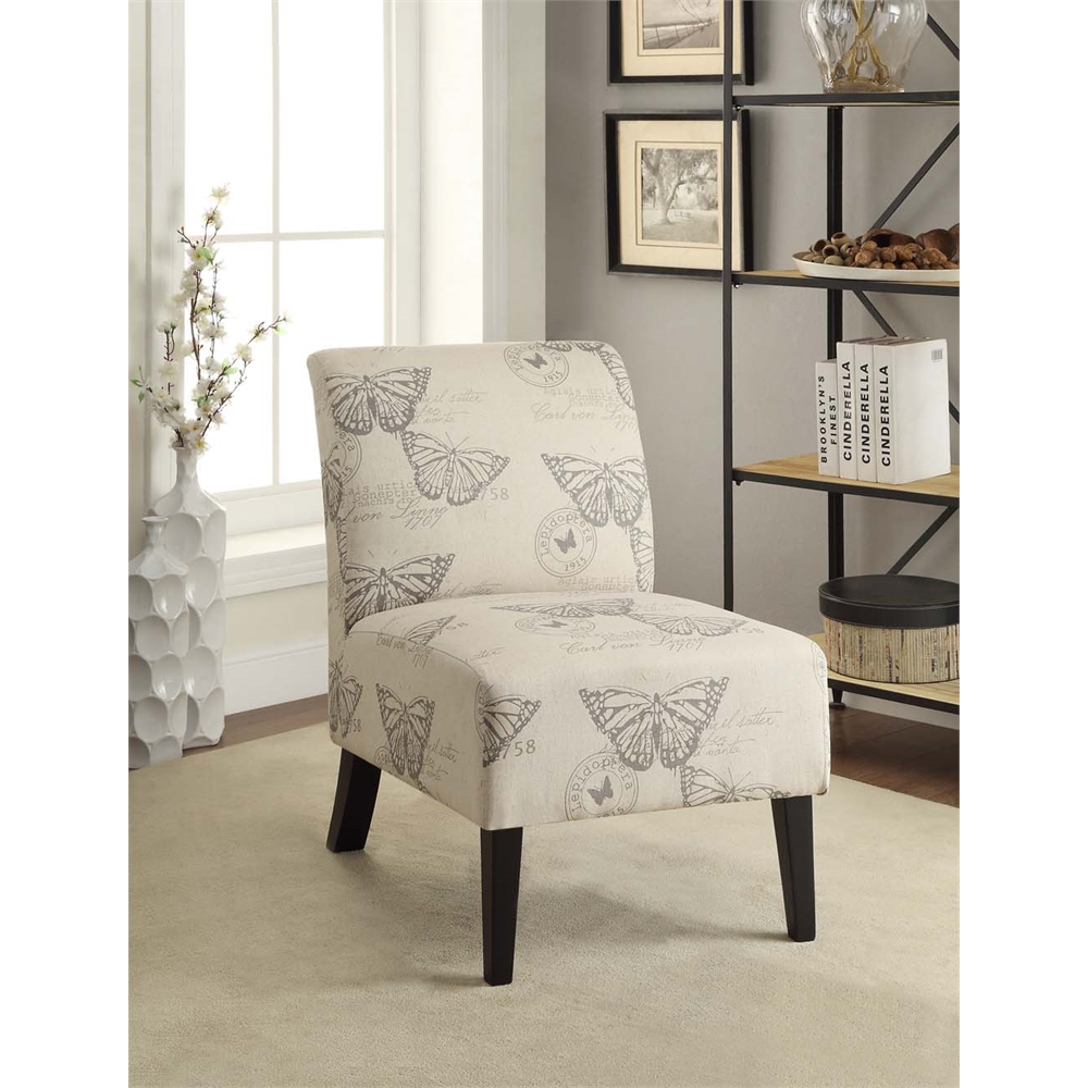 Linen Butterfly Lily Chair. Picture 2
