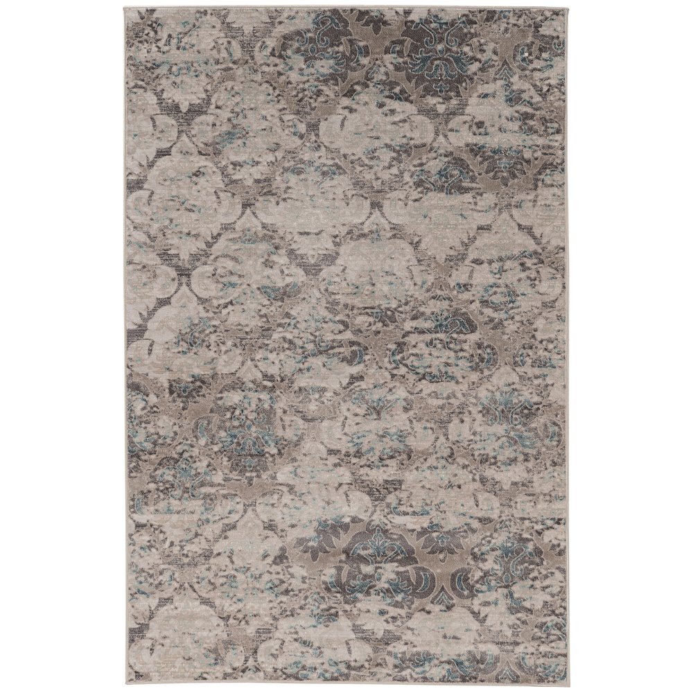 Vintage Trellis Grey & Charcoal 2x3, Rug. Picture 1