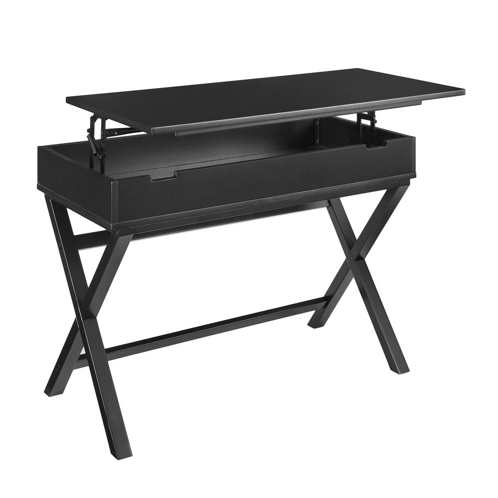 Peggy Lift Top Desk, Black. Picture 6