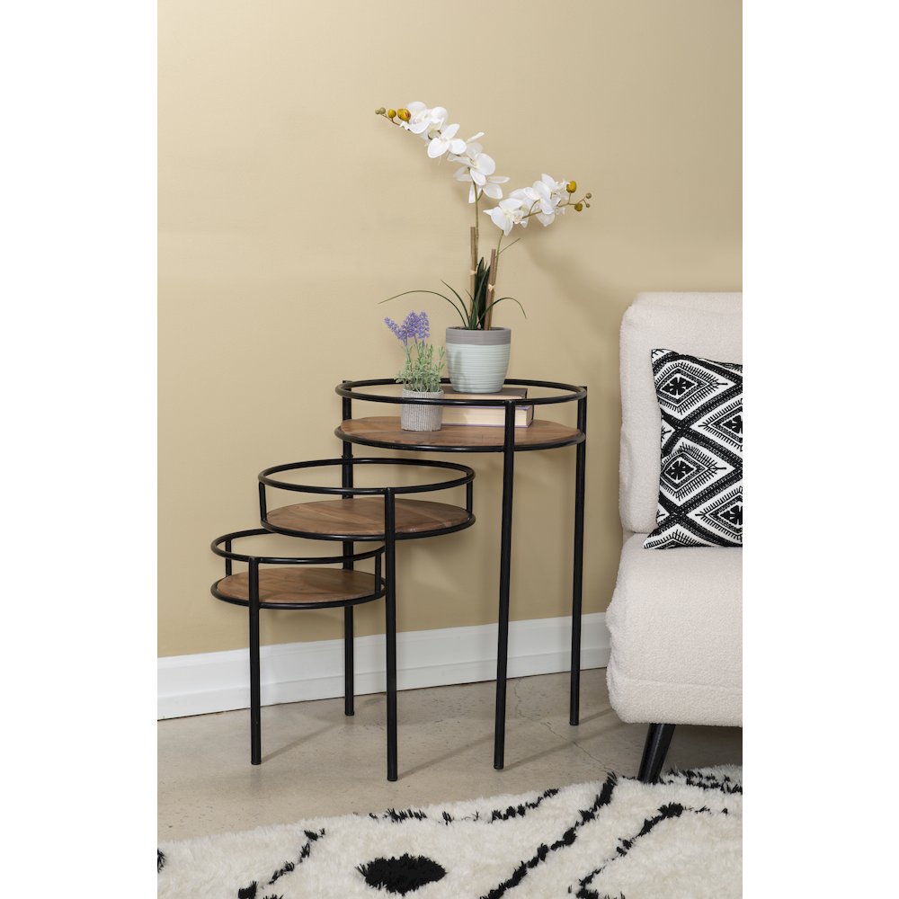 Collis Three Tiered Plant Stand Side Table. Picture 2