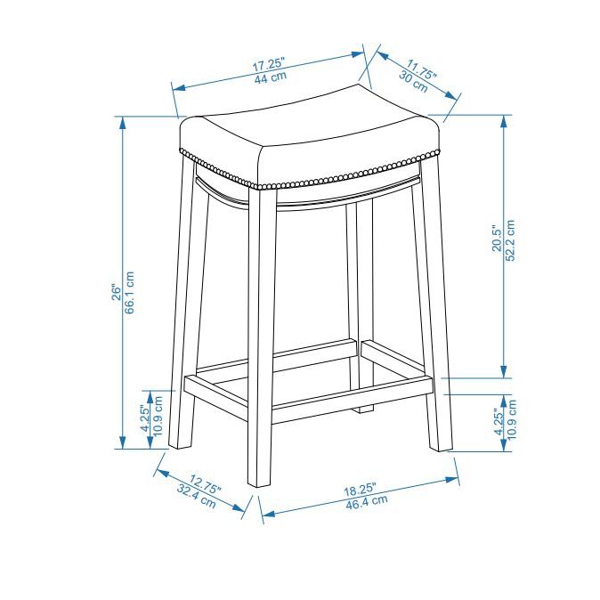 Claridge Rustic Counter Stool. Picture 8
