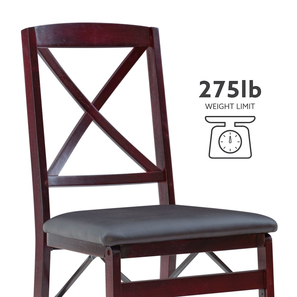 Triena 18 In X Back Folding Chair - Set Of Two. Picture 17