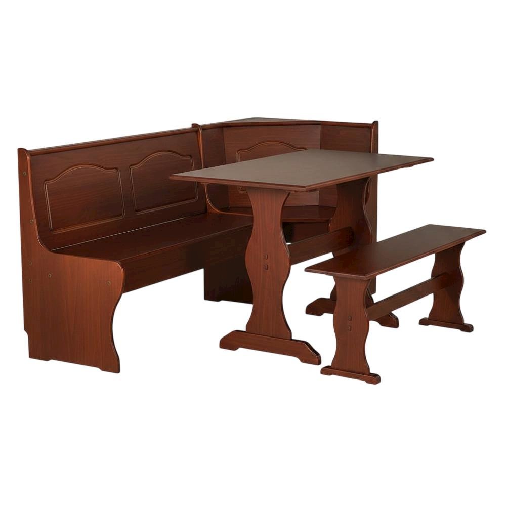 Walnut Dining Furniture Set with Sturdy Frame and Elegant Finish. Picture 4