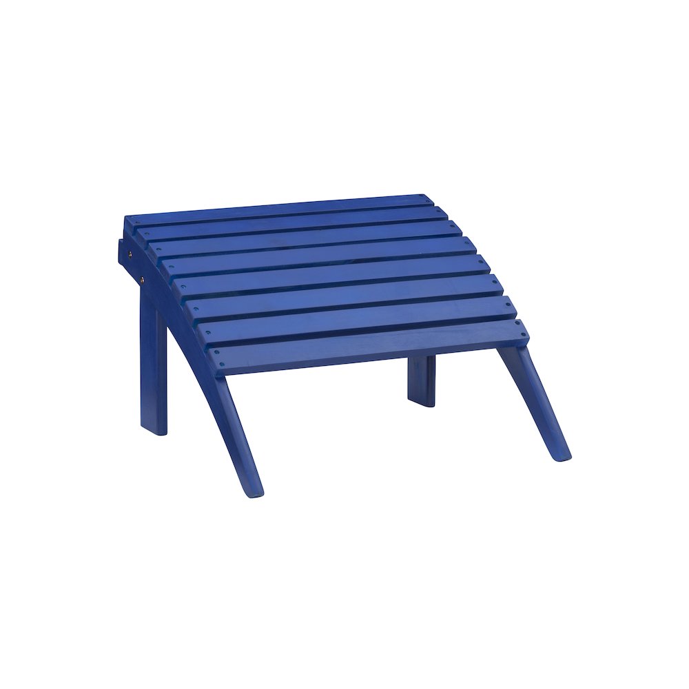 Adirondack Ottoman Blue. Picture 5