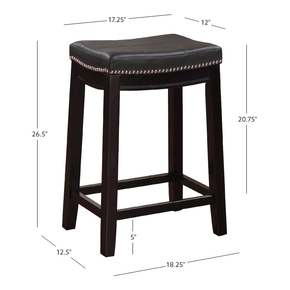 Claridge 2 Pk Black Counter Stool. Picture 9