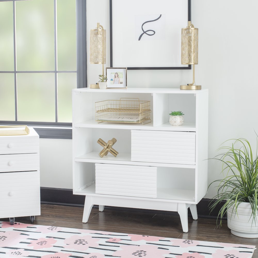 Ripples Bookcase White. Picture 2
