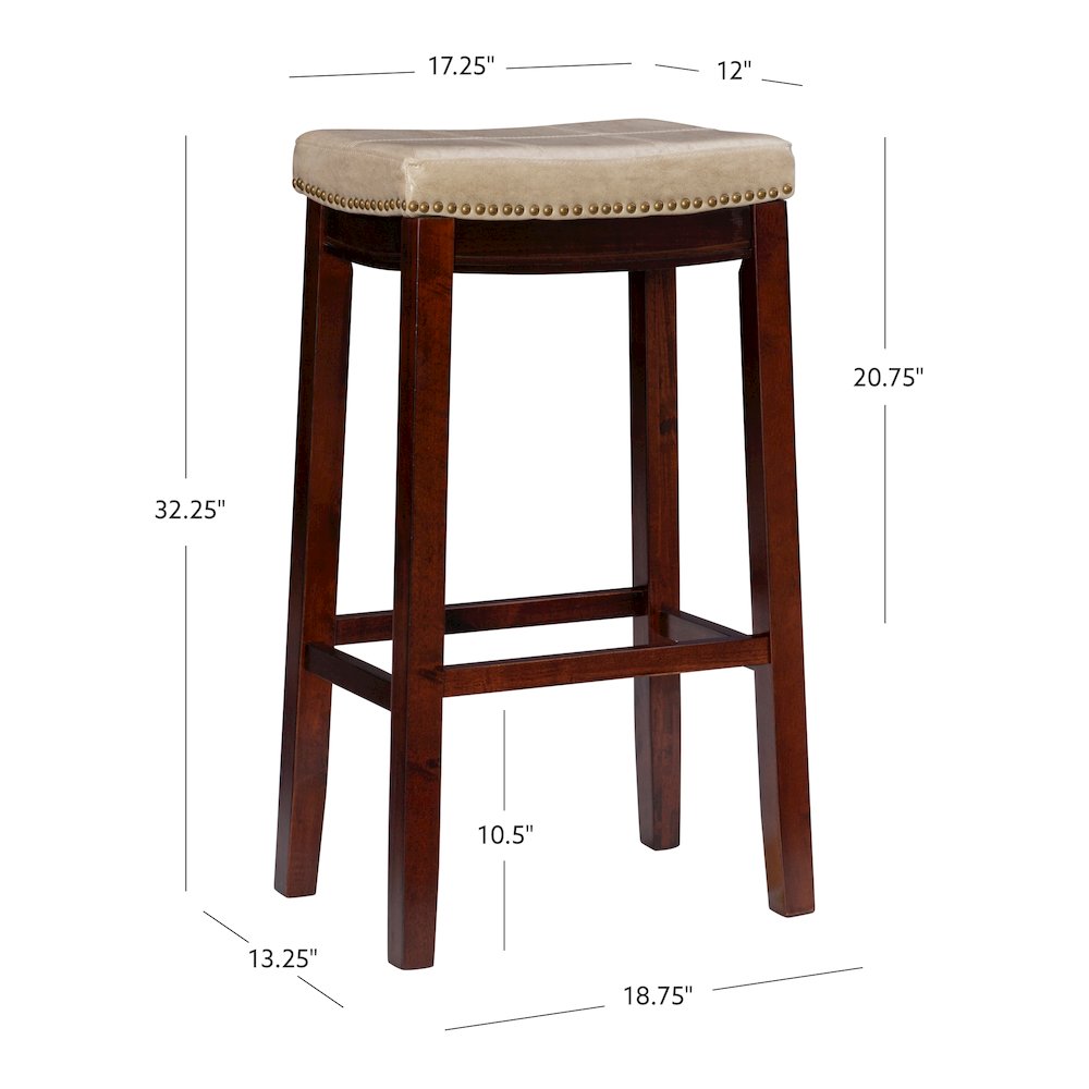 Claridge Beige Barstool. Picture 15