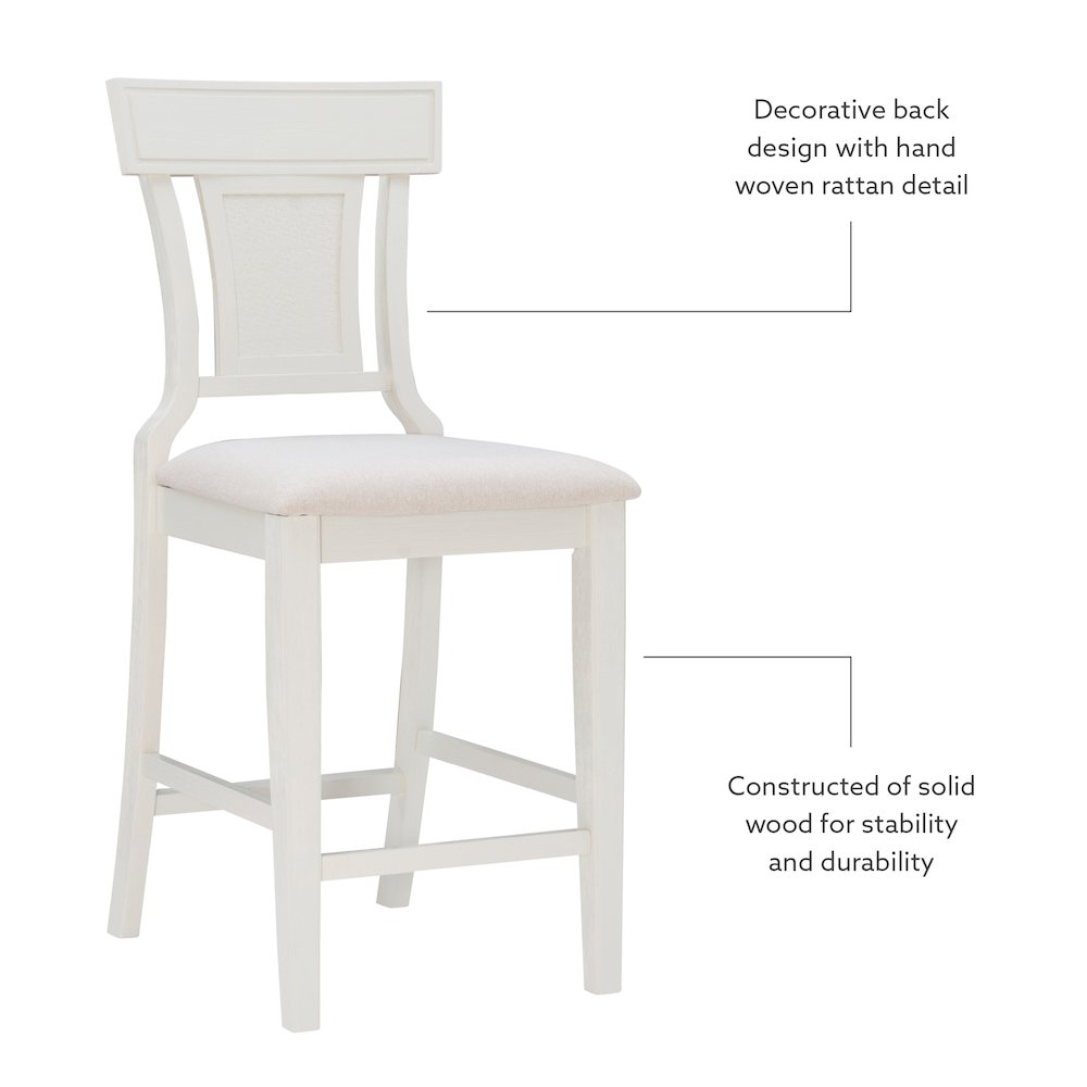 Rylan Counter Stool Creamy White. Picture 8