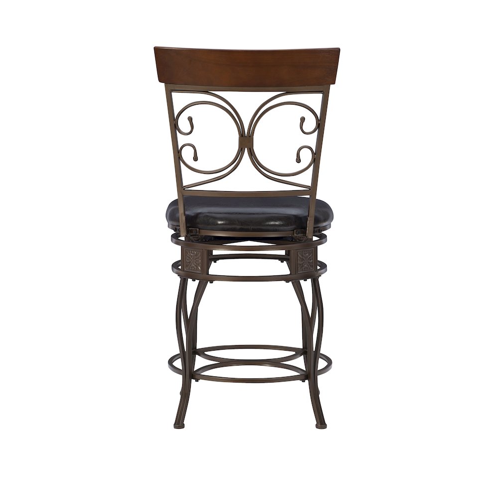 Big and Tall Back to Back Scroll Counter Stool. Picture 8
