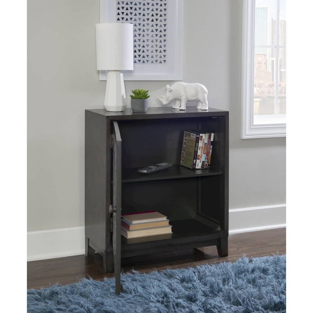Grace Accent Cabinet Dark Grey. Picture 4