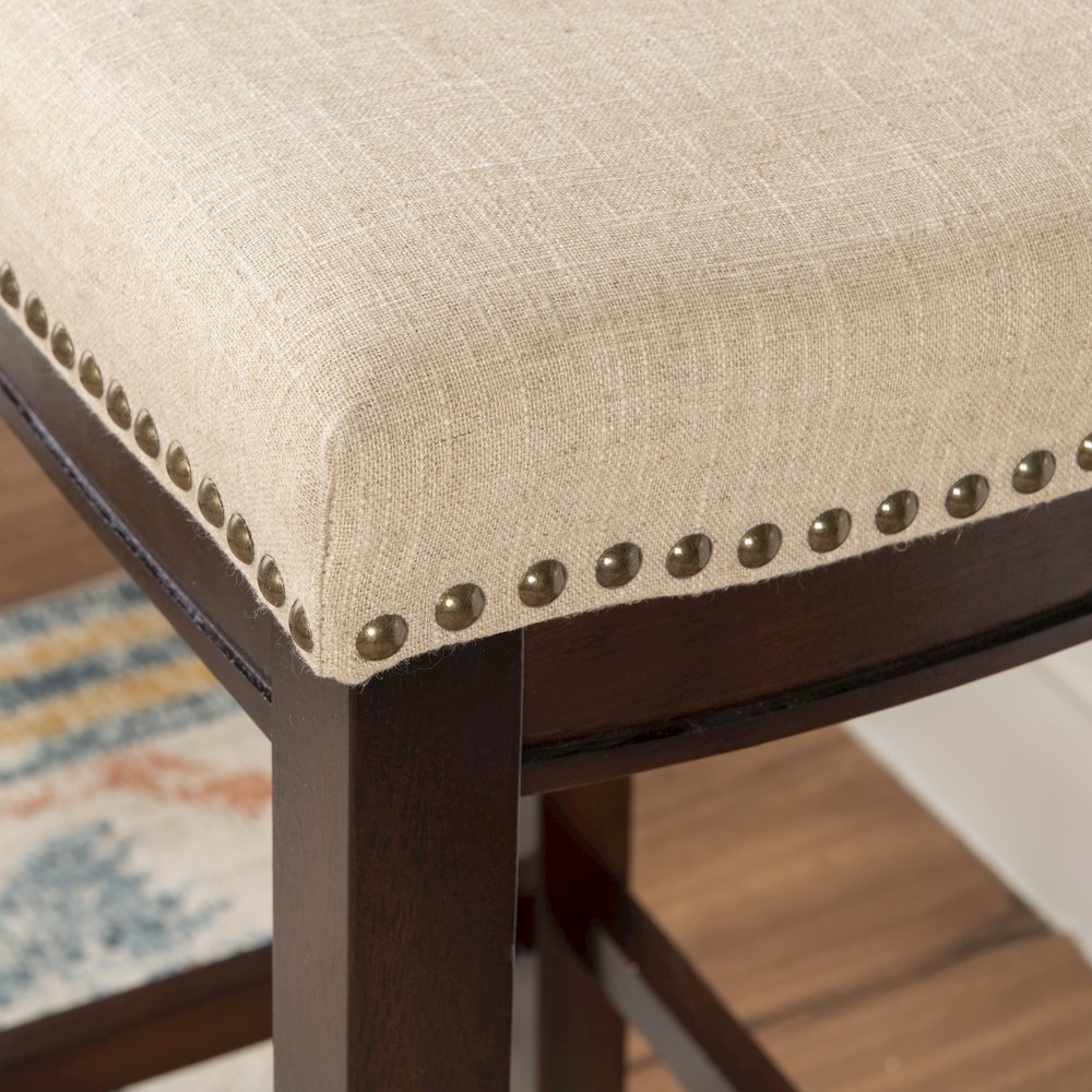 Claridge Linen Bar Stool. Picture 5